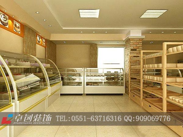 合肥面包店裝修設計設計圖大概多少錢一平米