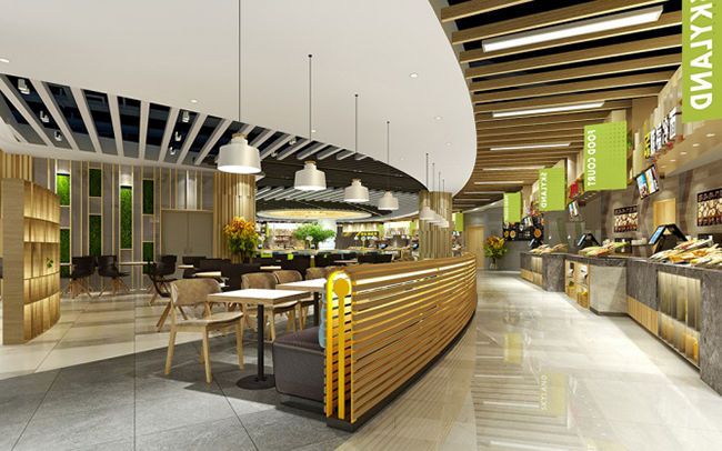 合肥美食城裝修設計以什么樣的顏色為主怎么搭配