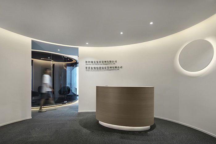 辦公室前臺大廳裝修設計圖片