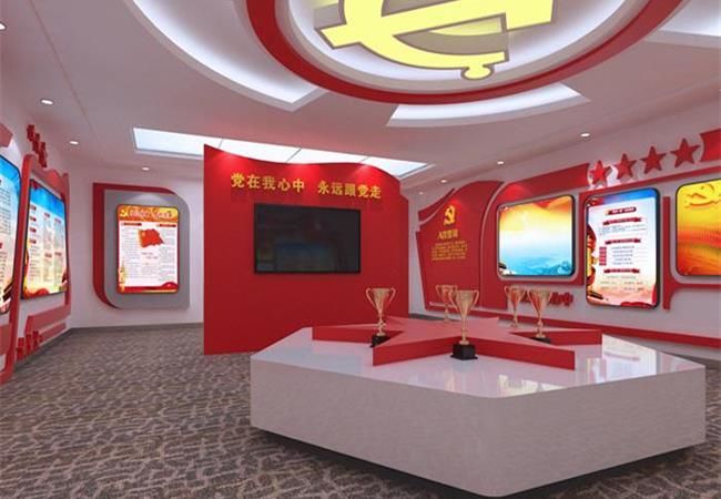 有意義的合肥企業黨建文化展廳裝修設計