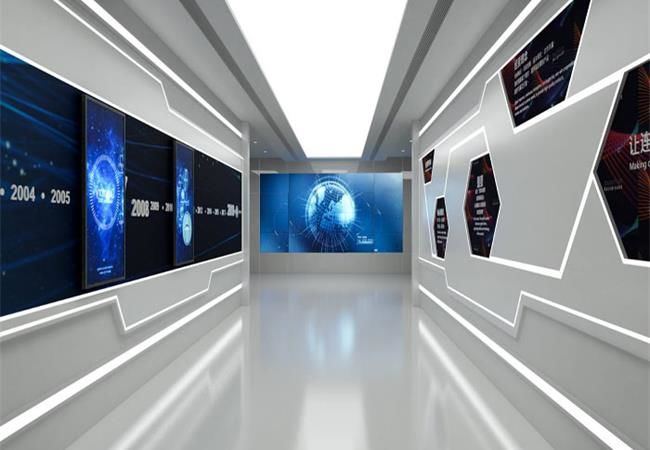 合肥展廳裝修設計實景案例，打造出充滿科技感的氣場