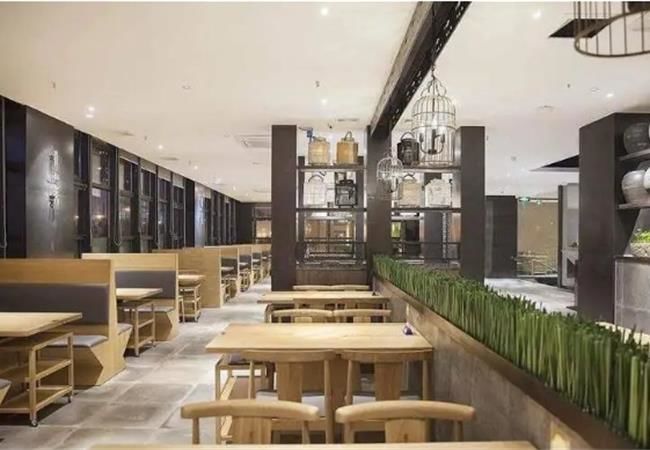 簡(jiǎn)約又精致的合肥快餐店空間裝修